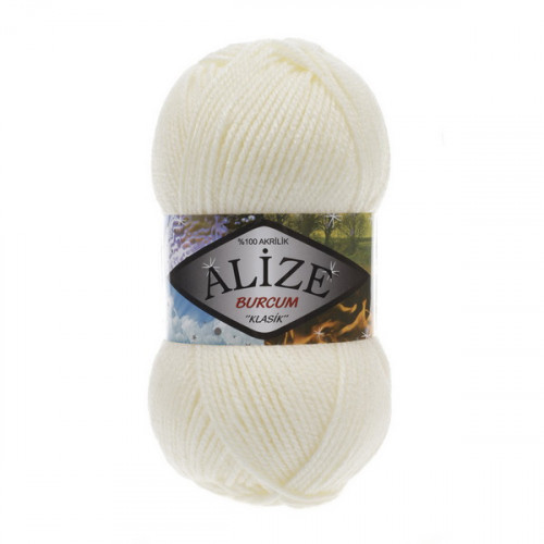 62 Пряжа Alize Burcum Klasik молочний