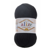 60 Пряжа Alize Cotton Baby Soft чорний