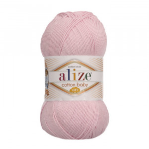 185 Пряжа Alize Cotton Baby Soft світло-рожевий