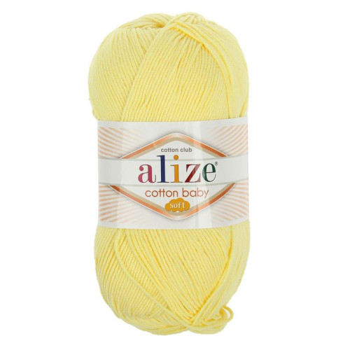 643 Пряжа Alize Cotton Baby Soft лимон