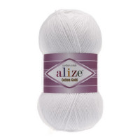 55 Пряжа Alize Cotton Gold білий