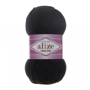 60 Пряжа Alize Cotton Gold чорний
