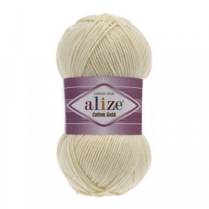 1 Пряжа Alize Cotton Gold молочний