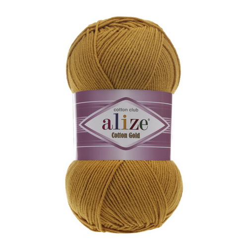 2 Пряжа Alize Cotton Gold гірчичний
