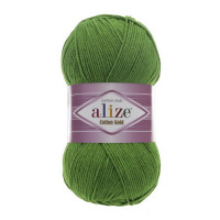 126 Пряжа Alize Cotton Gold зелена трава