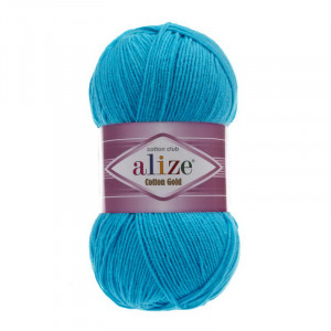16 Пряжа Alize Cotton Gold синій