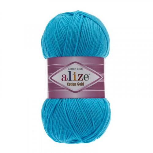 16 Пряжа Alize Cotton Gold синій