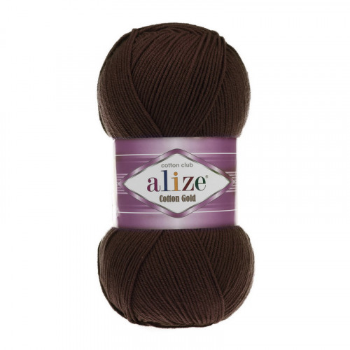 26 Пряжа Alize Cotton Gold коричневий