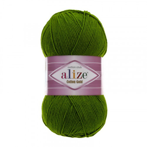 35 Пряжа Alize Cotton Gold зелений