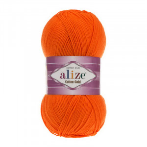 37 Пряжа Alize Cotton Gold оранж