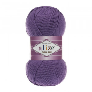 44 Пряжа Alize Cotton Gold темно-фіолетовий