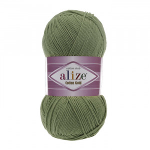 485 Пряжа Alize Cotton Gold зелений