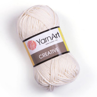 222 Пряжа YarnArt Creative молочний