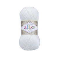 450 Пряжа Alize Diva перламутрова