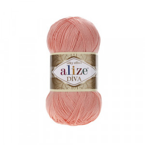 145 Пряжа Alize Diva світла пудра