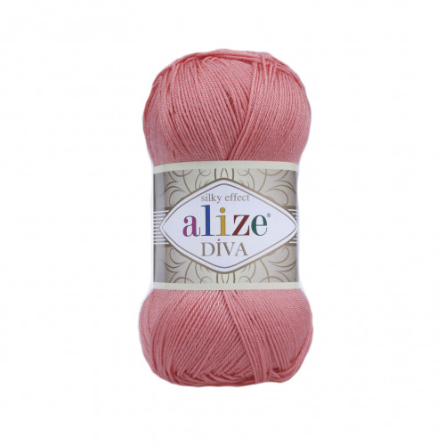 619 Пряжа Alize Diva кораловий