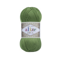 210 Пряжа Alize Diva зелений