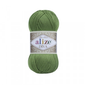 210 Пряжа Alize Diva зелений
