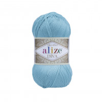 376 Пряжа Alize Diva світло-бірюзовий