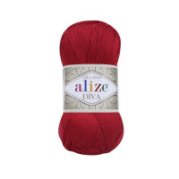 106 Пряжа Alize Diva червоний