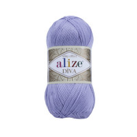 158 Пряжа Alize Diva лаванда-ліловий