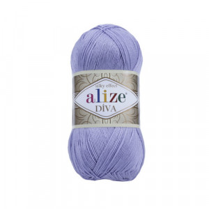 158 Пряжа Alize Diva лаванда-ліловий
