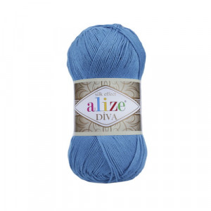 245 Пряжа Alize Diva Блакитний Сочі