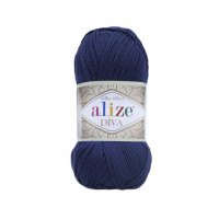 361 Пряжа Alize Diva темно-синій