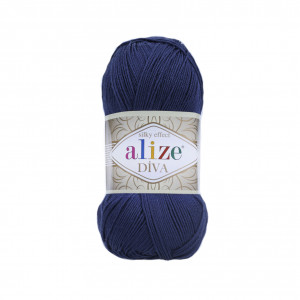 361 Пряжа Alize Diva темно-синій