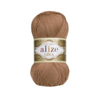 261 Пряжа Alize Diva червоно-коричневий