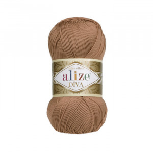 261 Пряжа Alize Diva червоно-коричневий