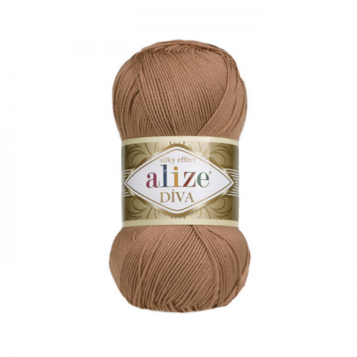261 Пряжа Alize Diva червоно-коричневий