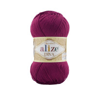 326 Пряжа Alize Diva темна фуксія