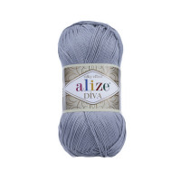 355 Пряжа Alize Diva сірий
