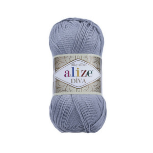 355 Пряжа Alize Diva сірий