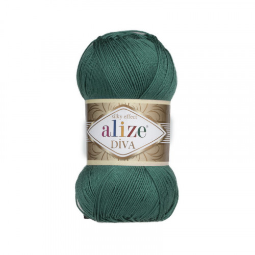 453 Пряжа Alize Diva зелений