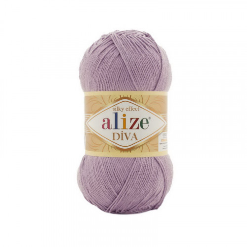 505 Пряжа Alize Diva попелясто-бузковий