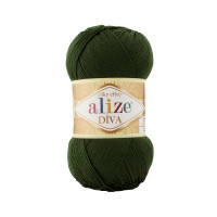 567 Пряжа Alize Diva хакі