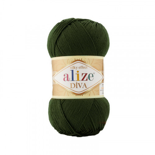 567 Пряжа Alize Diva хакі