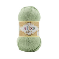 853 Пряжа Alize Diva зелений