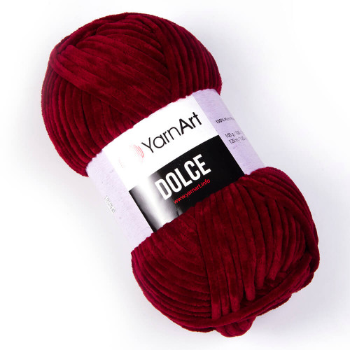 752 Пряжа YarnArt Dolce бордовий