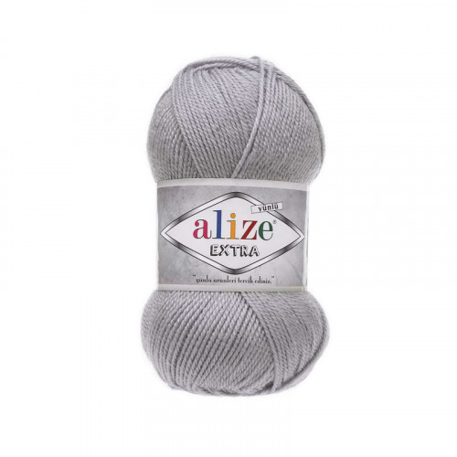52 Пряжа Alize Extra сірий