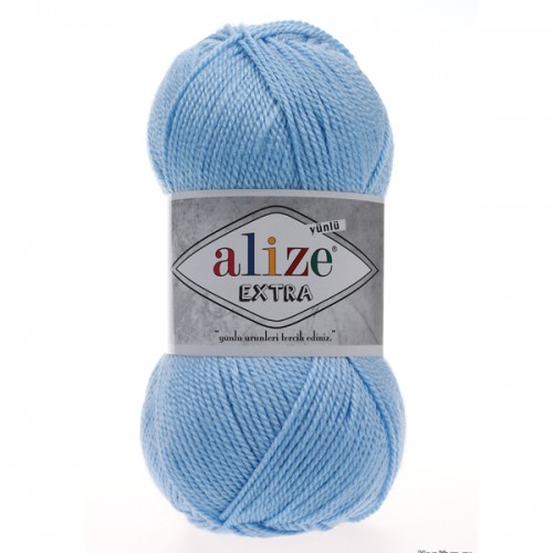 557 Пряжа Alize Extra блакитний