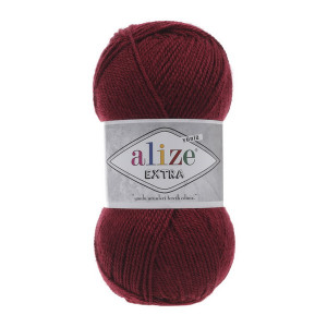 57 Пряжа Alize Extra бордовий 57 Пряжа Alize Extra бордовий