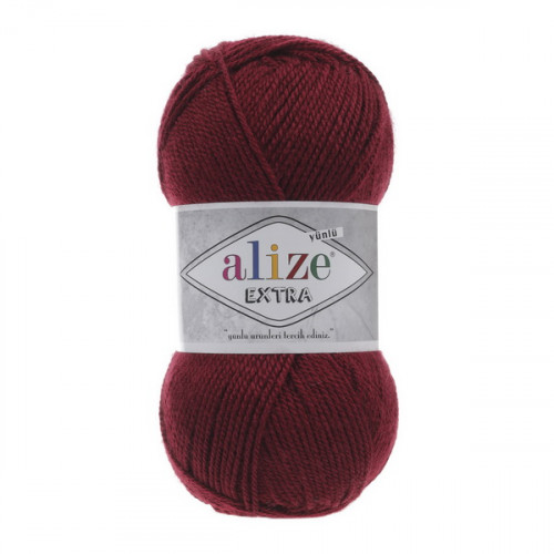 57 Пряжа Alize Extra бордовий