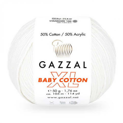 3410 Пряжа Gazzal Baby Cotton XL
