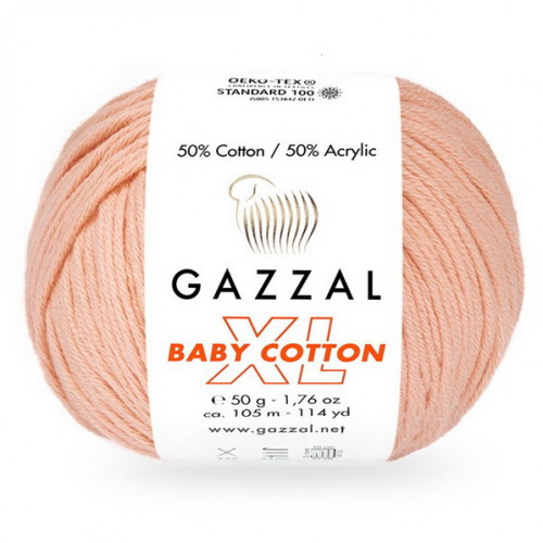 3412 Пряжа Gazzal Baby Cotton XL