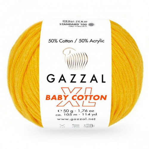 3417 Пряжа Gazzal Baby Cotton XL