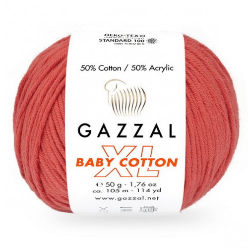 3418 Пряжа Gazzal Baby Cotton XL