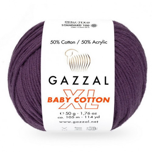 3441 Пряжа Gazzal Baby Cotton XL